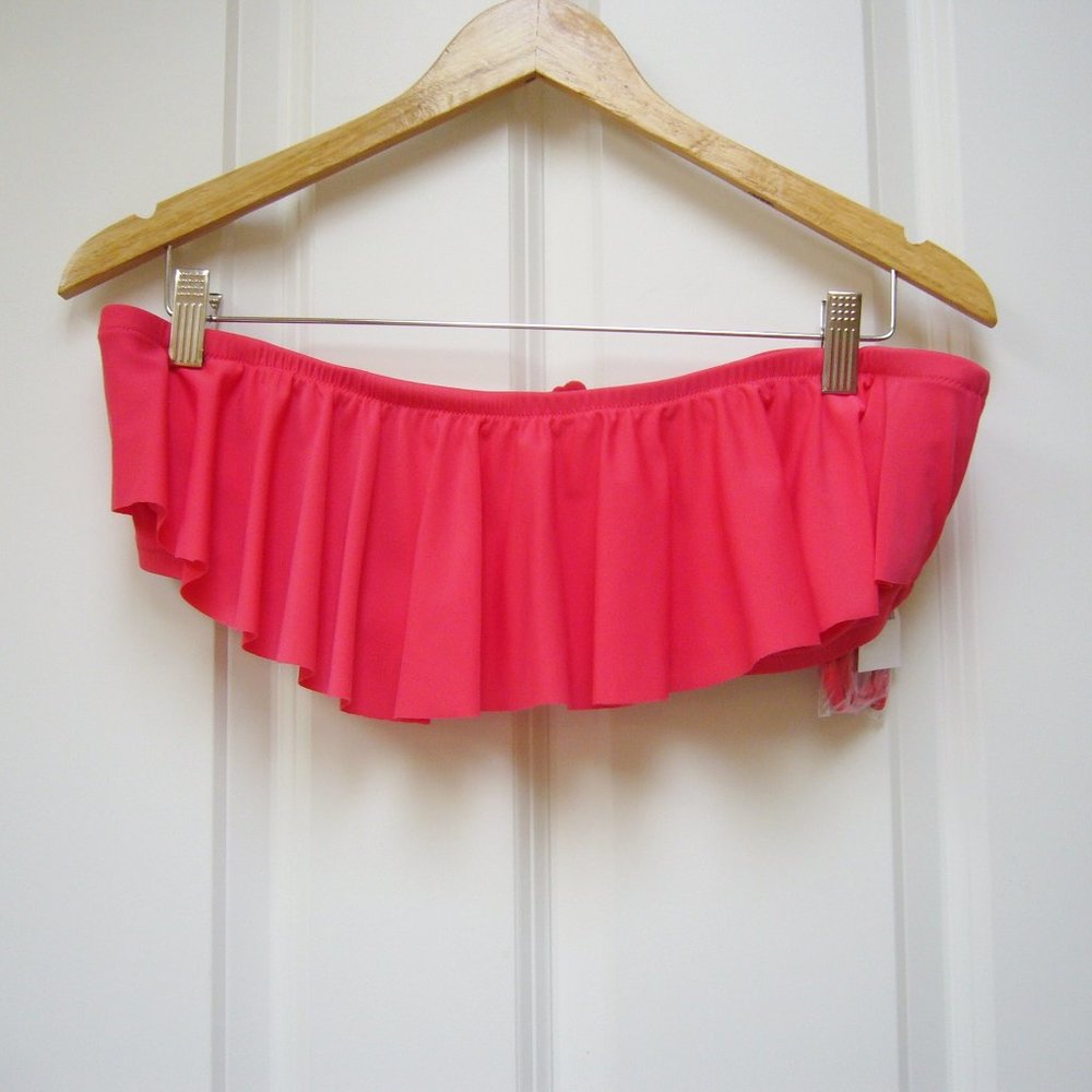 New J Crew Ruffle Bikini Top